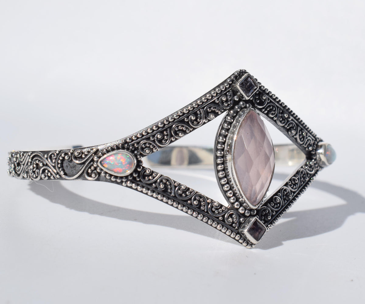 Pulsera Tantra Cuarzo rosa