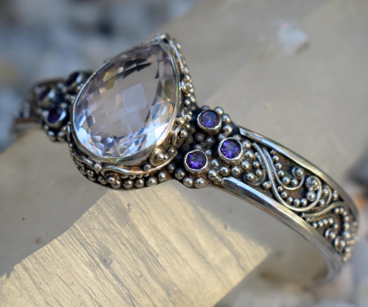 Brazalete Spirit Amatista Rosa de Francia