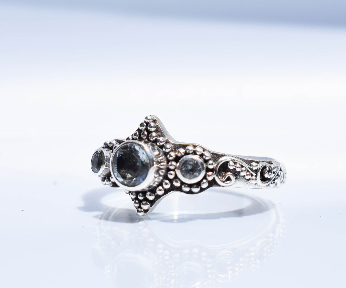 Anillo Roma Aguamarinas