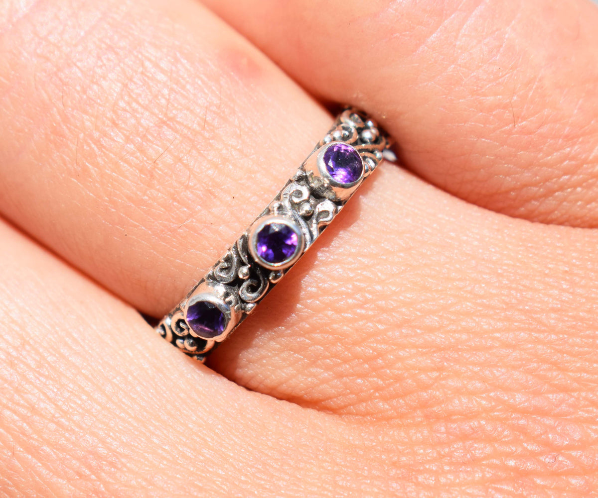 Anillo Basic Amatistas