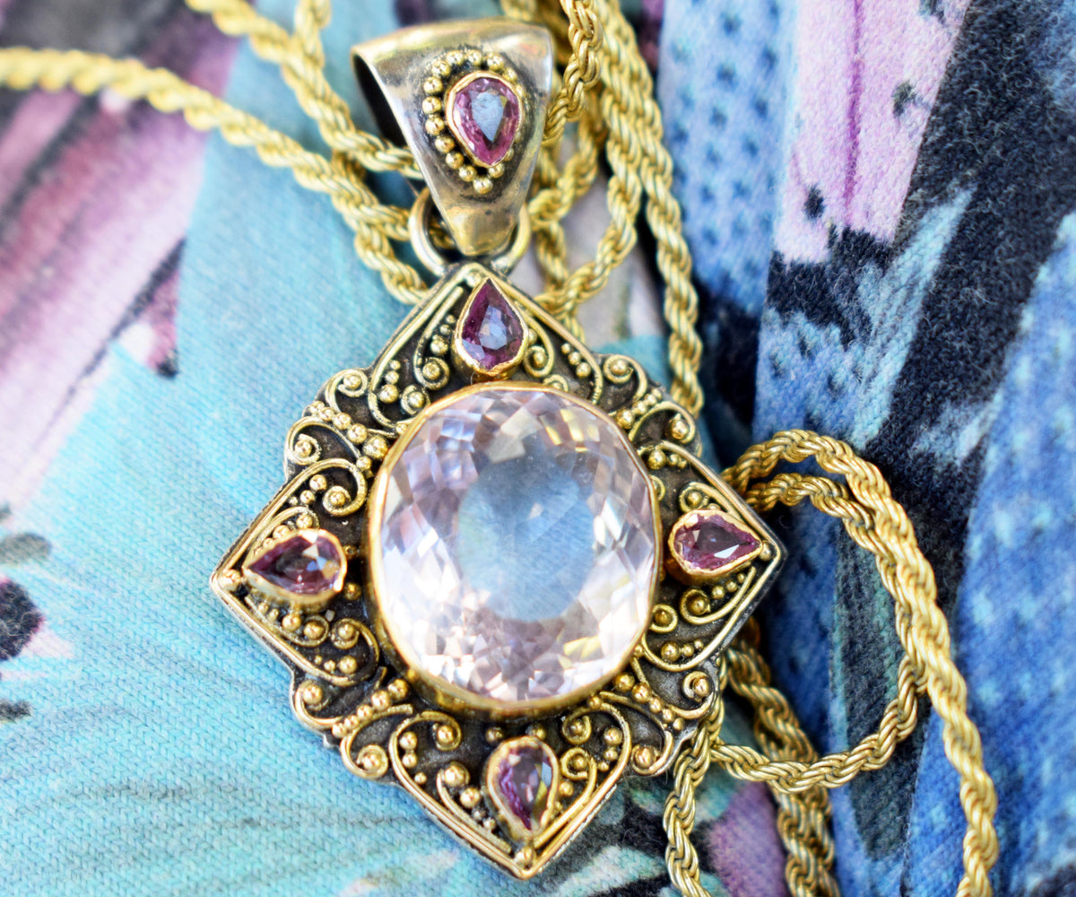 Colgante Brujula Kunzita