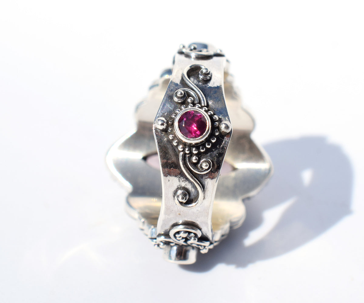 Anillo Ajna Cuarzo Rosa