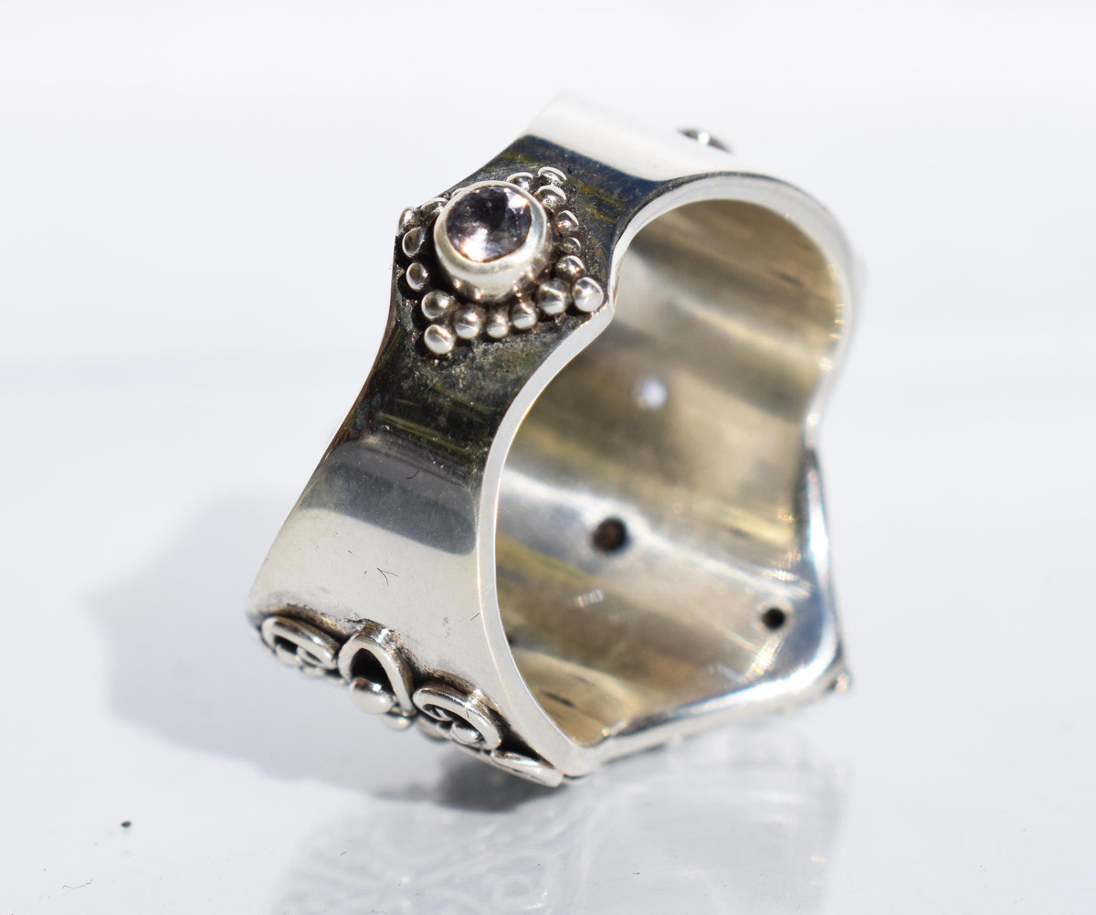 Anillo Peace Amatista Tanzanitas