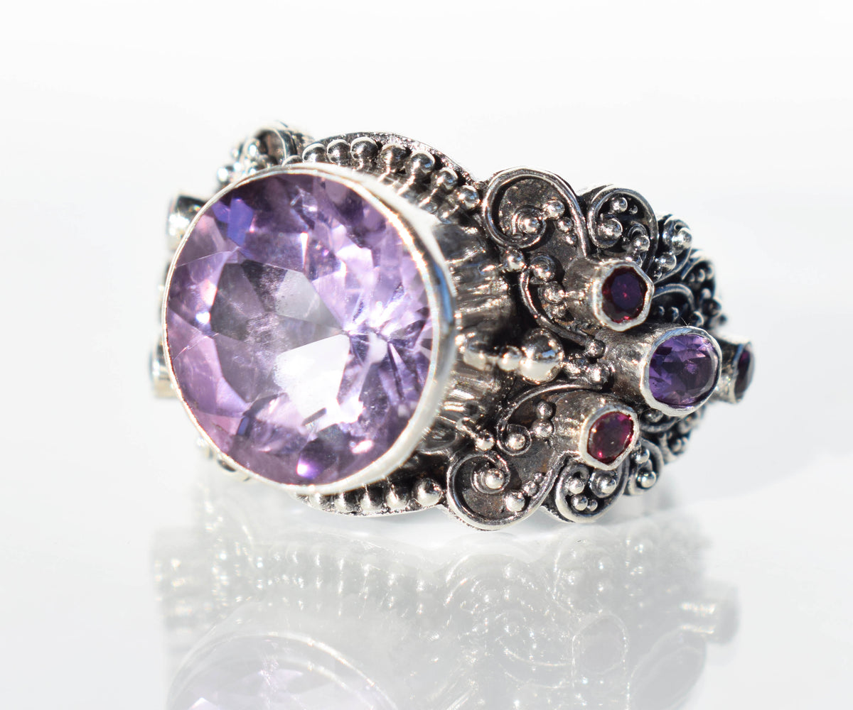 Anillo Sultan Amatista Edición Silver