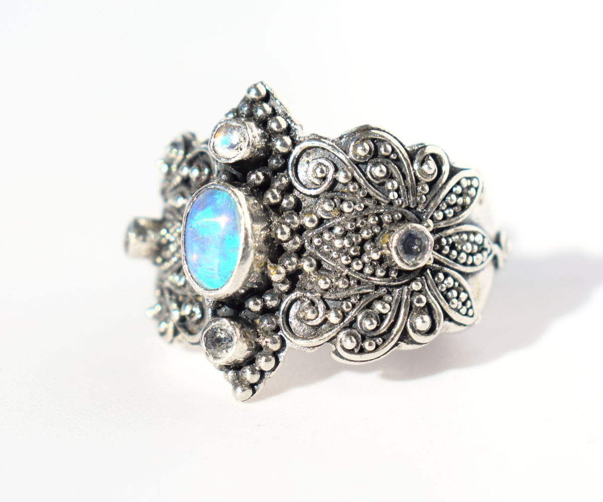 Anillo Lotus Opalo