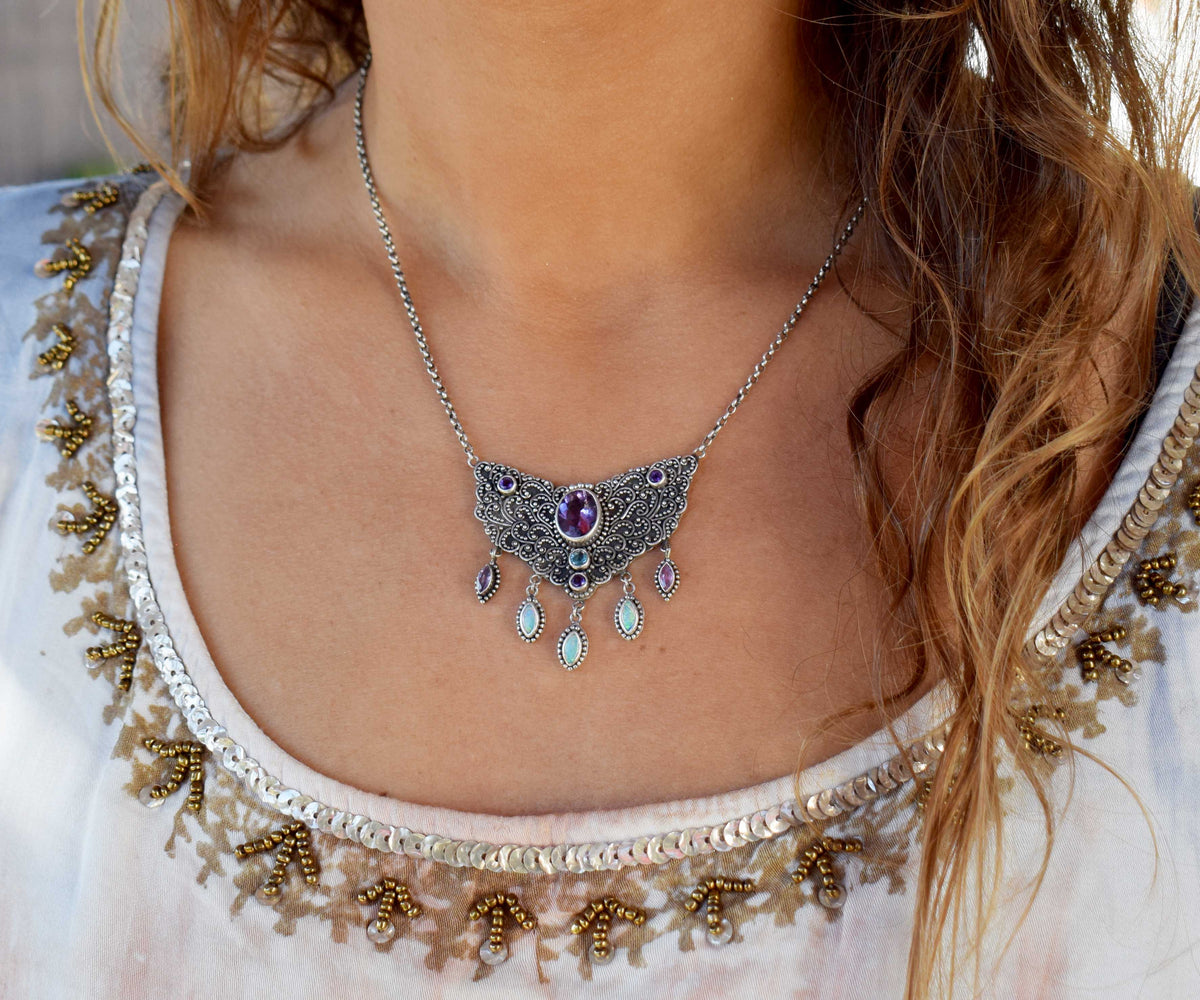 Collar Florecer Amatista