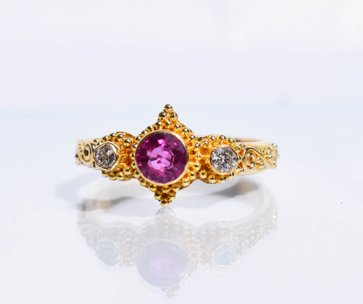 Anillo Roma Gold  Rubí