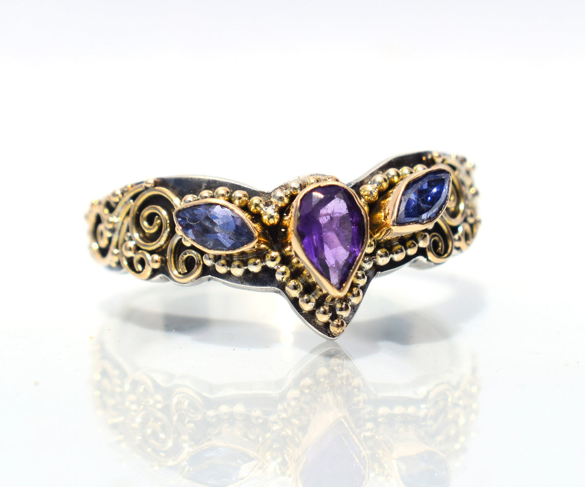 Anillo Fusion Marquise Amatista