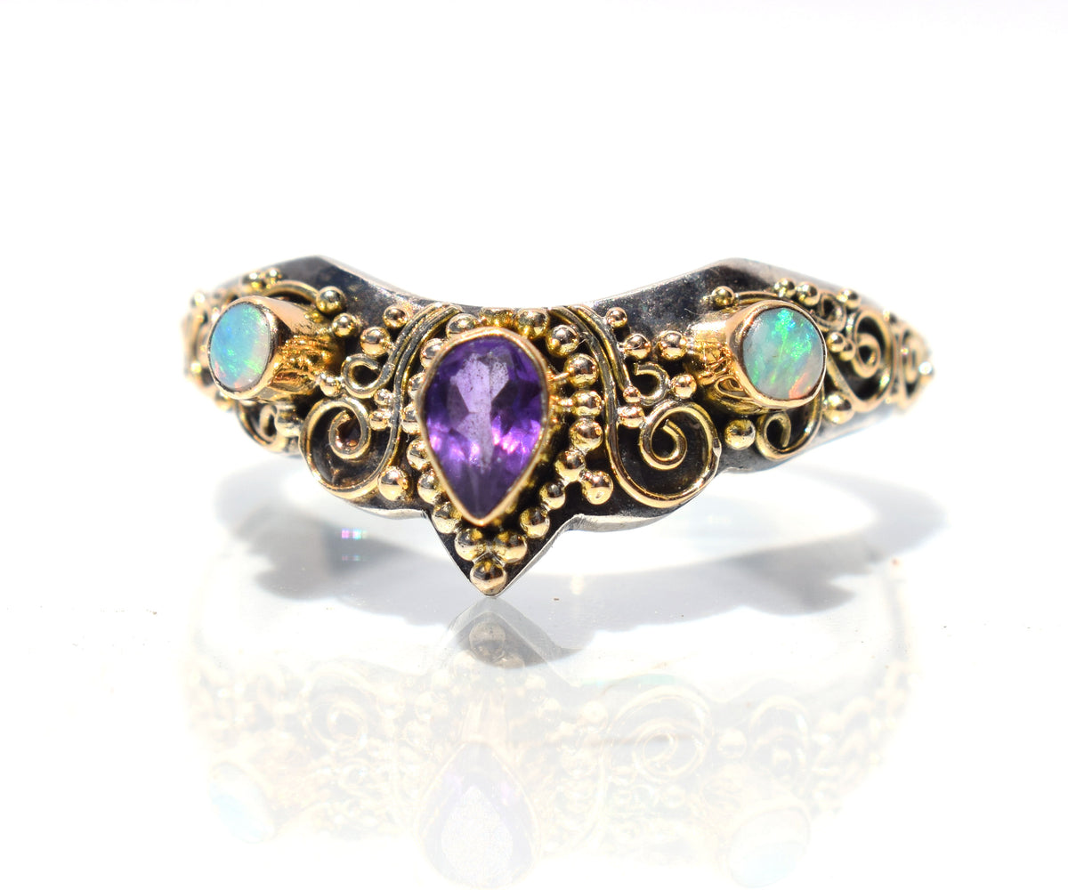 Anillo Fusión Amatista Opalo