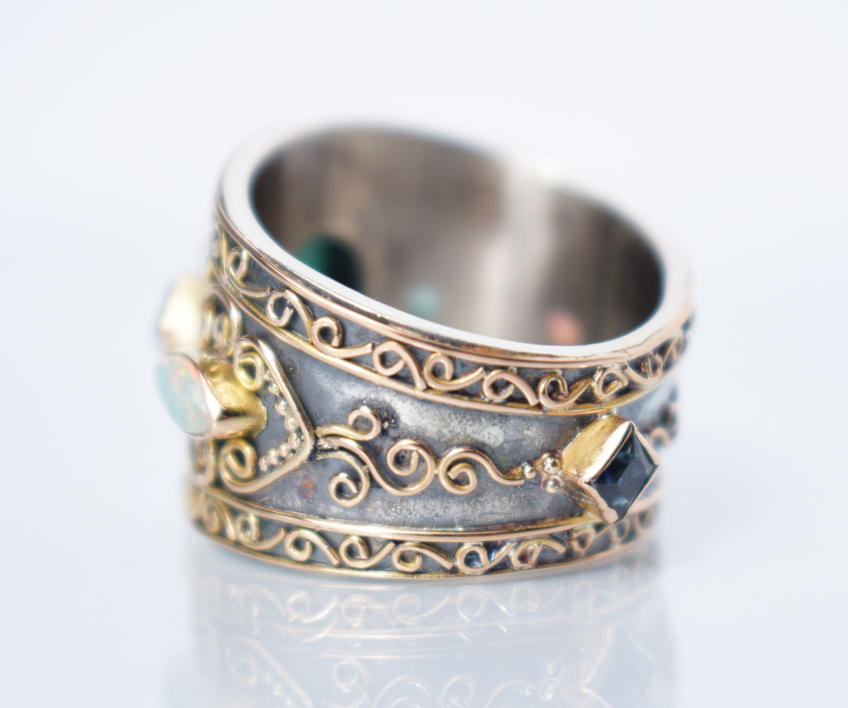 Anillo Las Mil y Una Noches Turmalina Verde