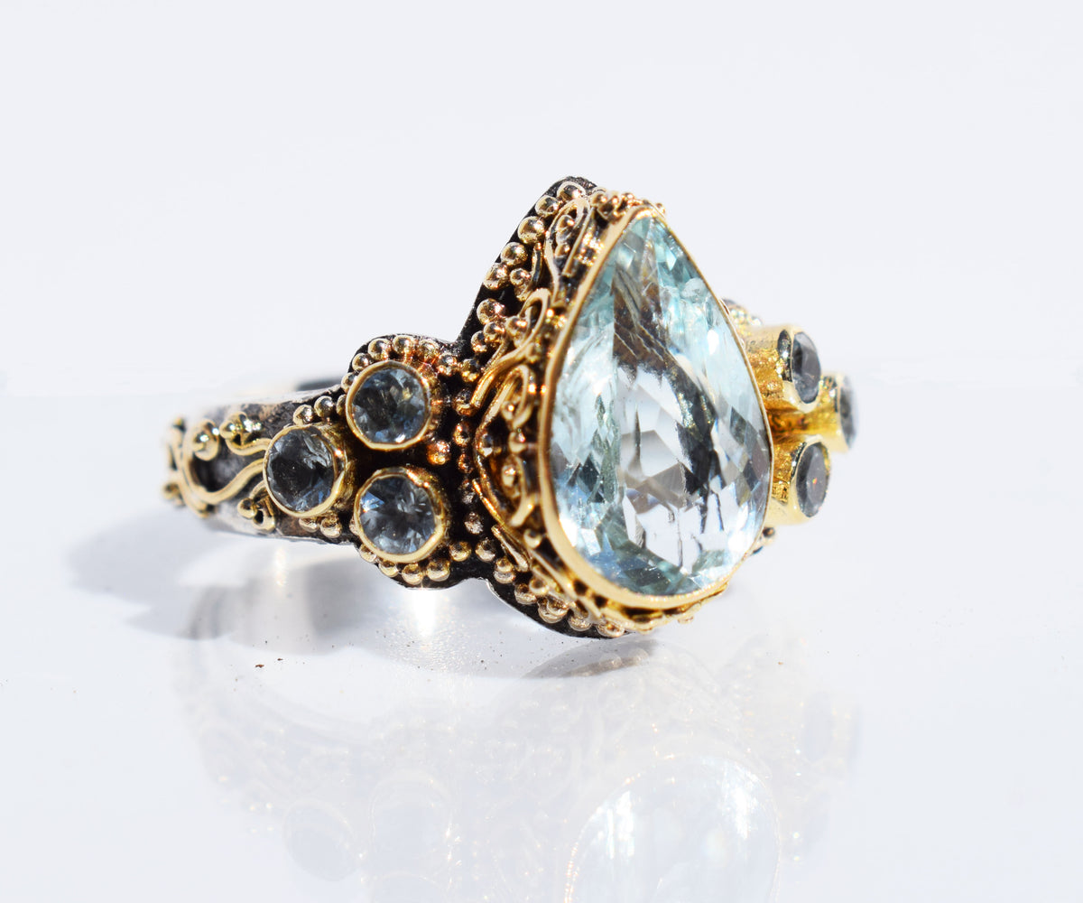 Anillo Spirit Aguamarina