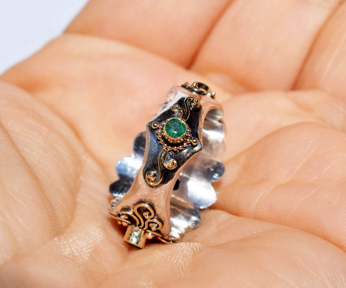 Anillo Ajna Turmalina de cromo