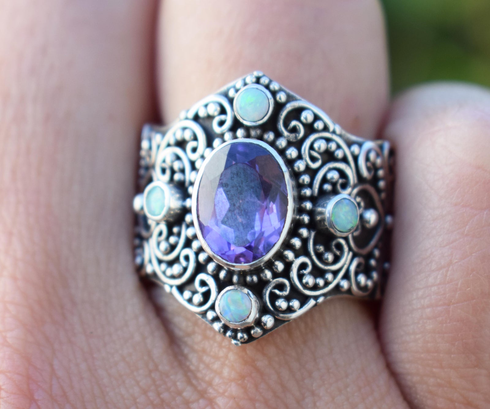 Anillo Peace Amatista