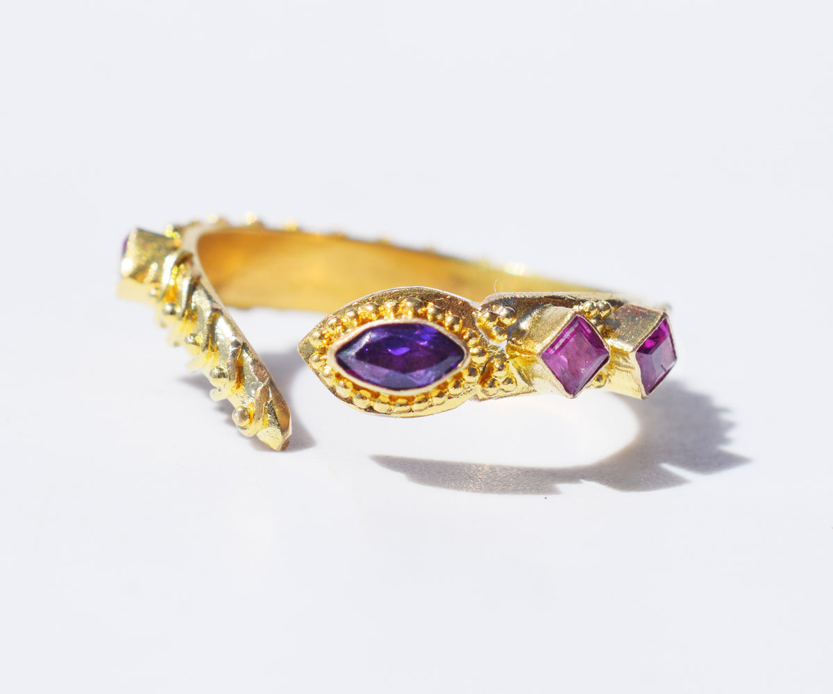 Kundalini Fusión Amatista Rubíes