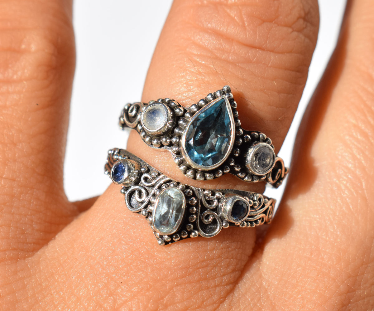 Anillo Roma Topacio Gota