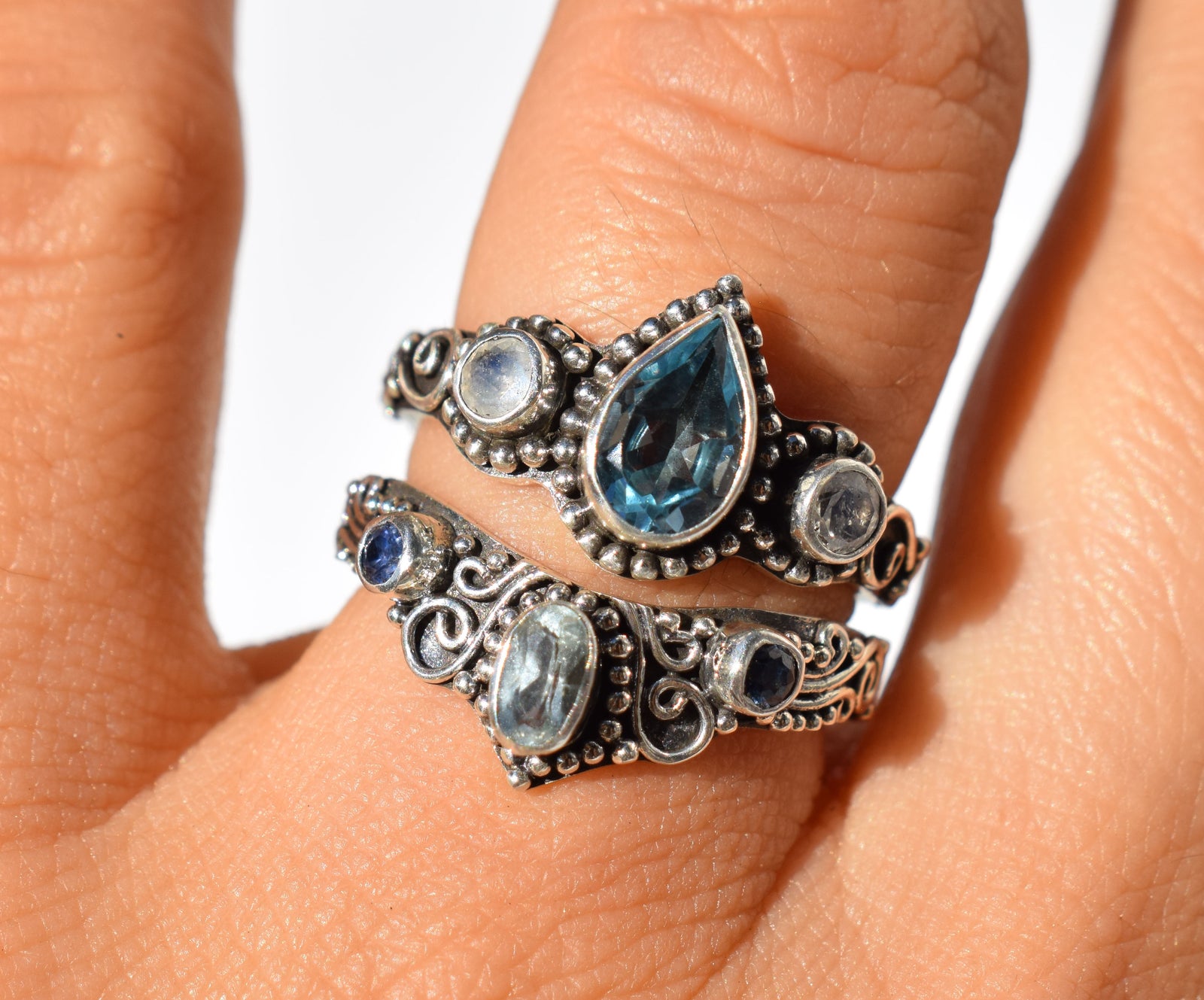 Anillo Roma Topacio Gota