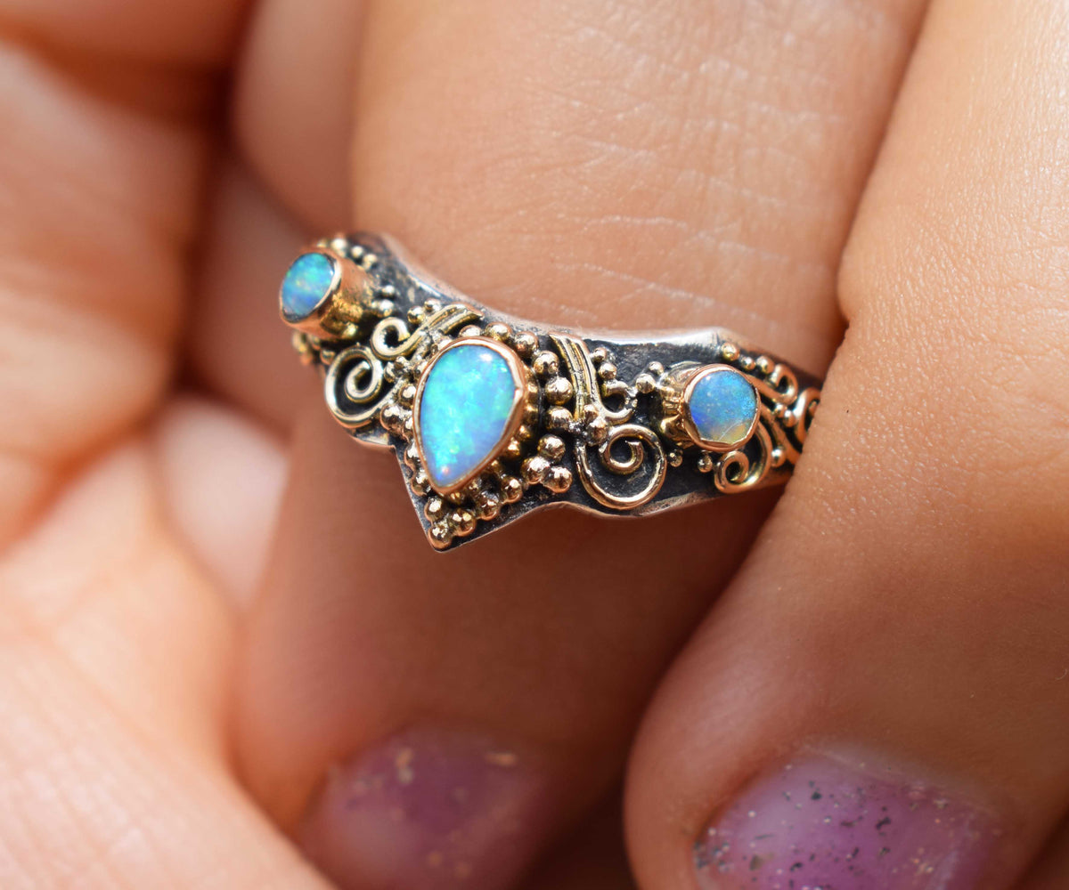 Anillo Fusión Ópalos