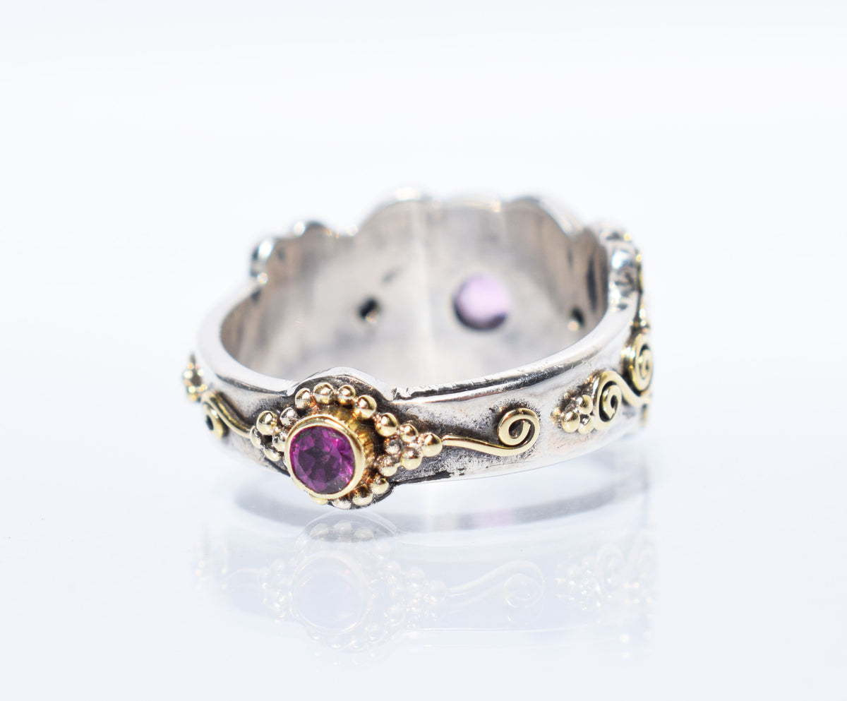 Anillo Alma Zafiro Rosa
