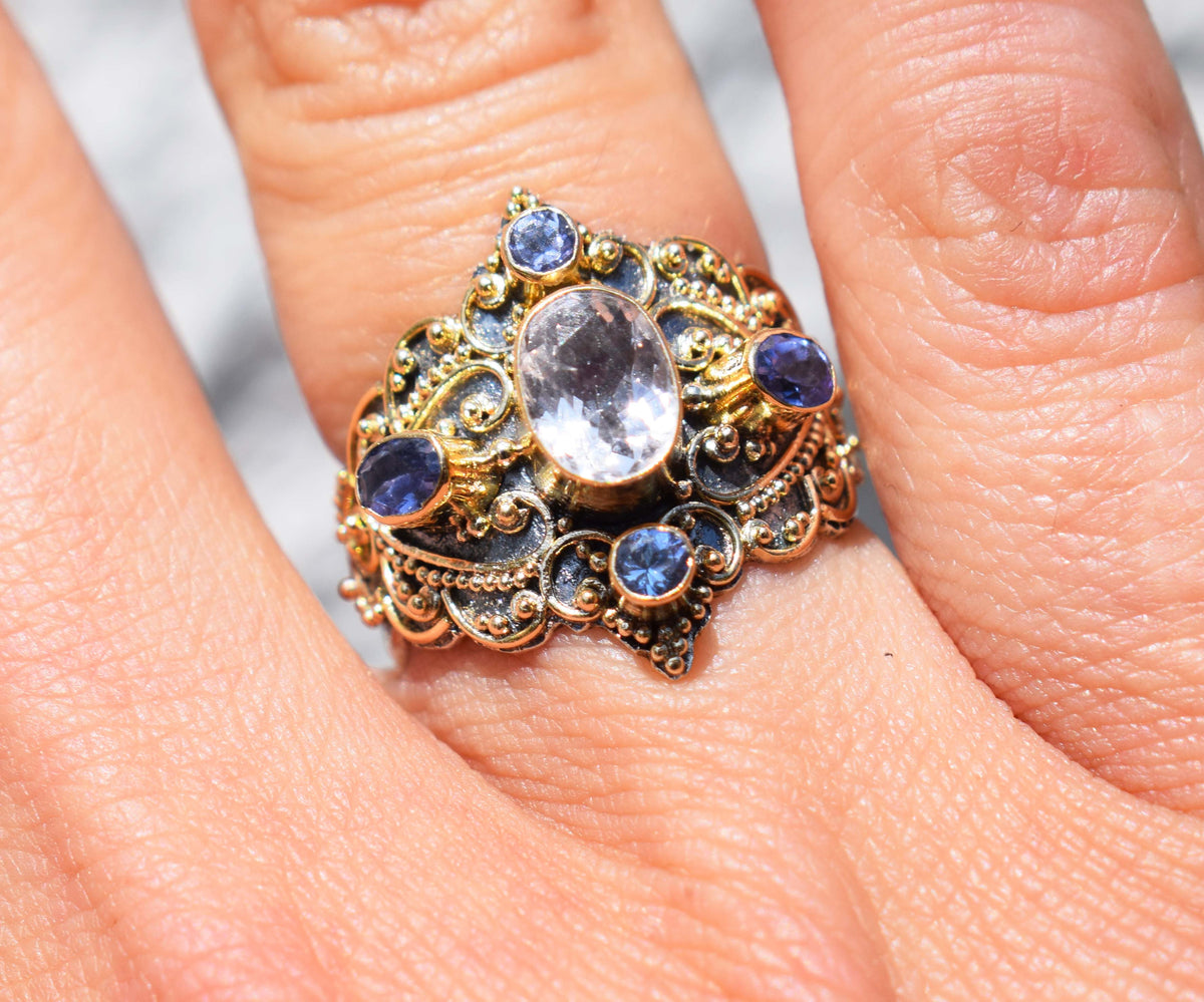 Anillo Kerala Morganita