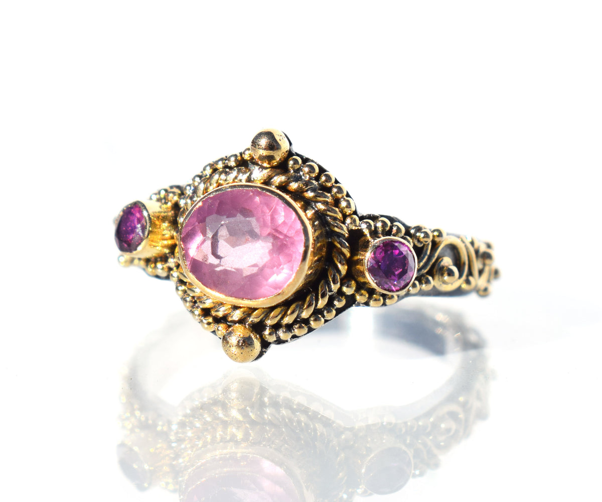 Anillo Florencia Espinela Rosada