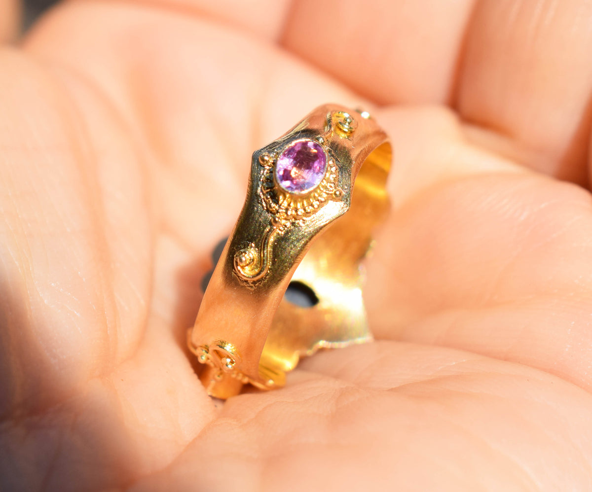 Anillo gold Magic Lotus Ópalo