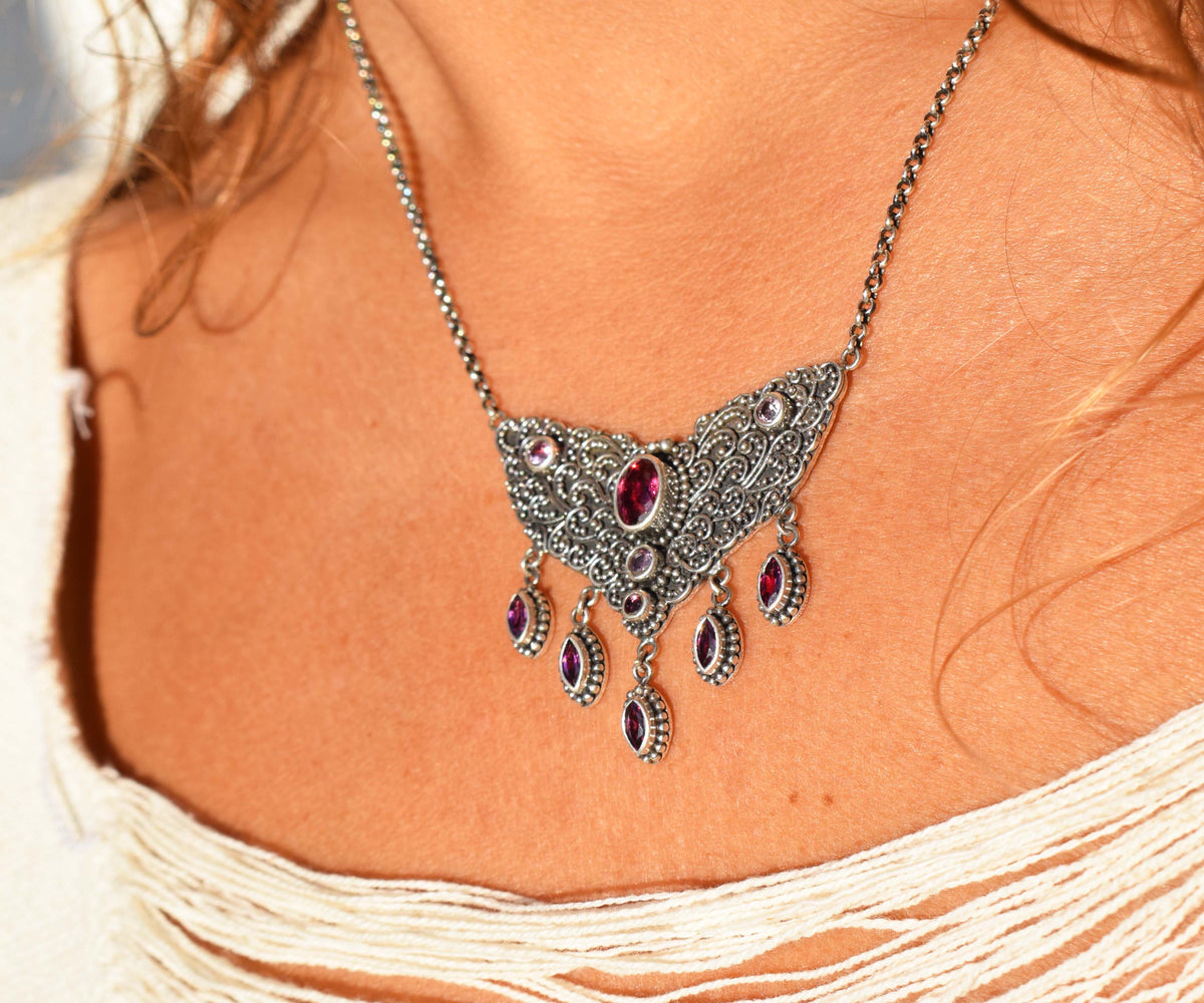 Collar Florecer Turmalina