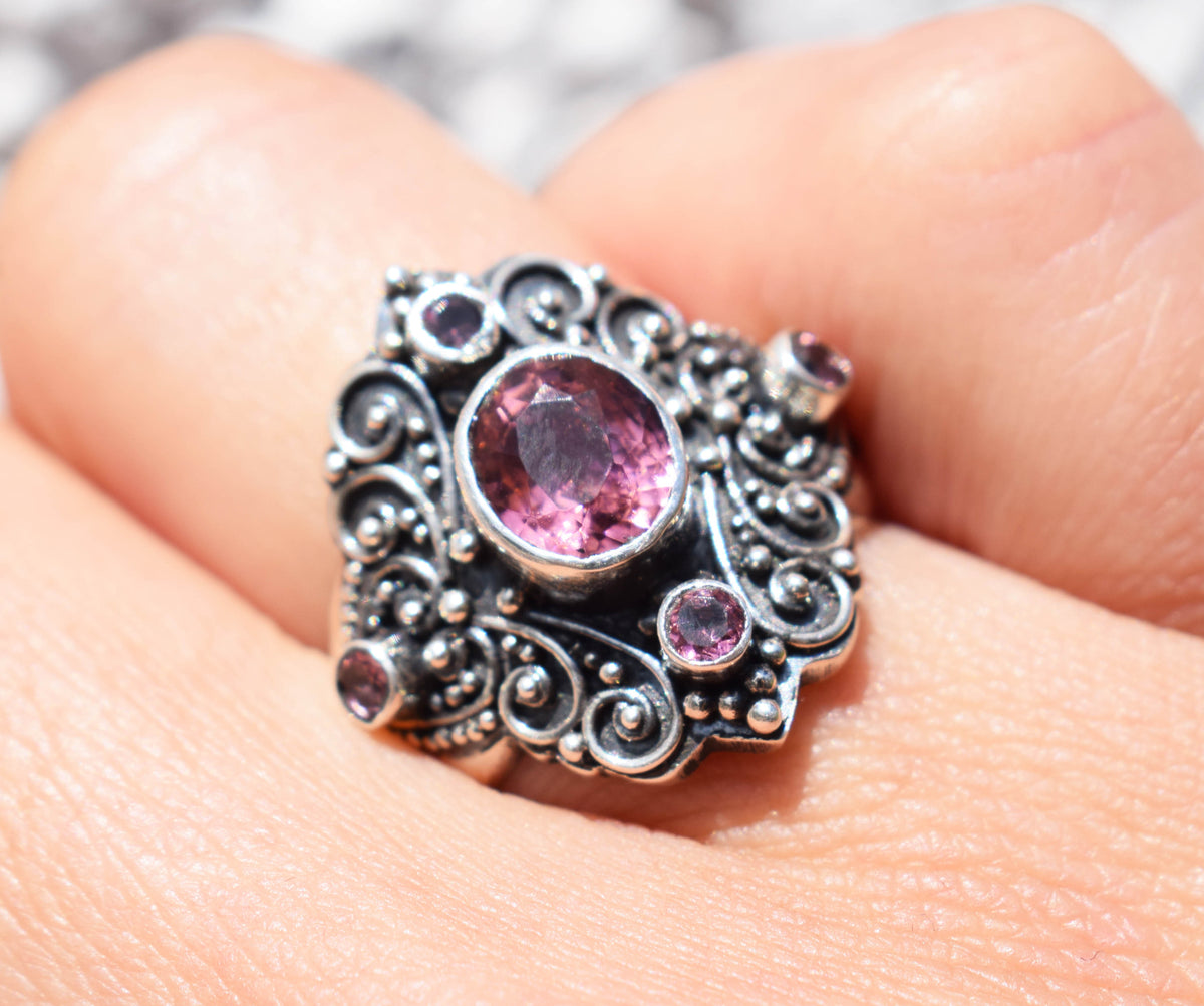 Anillo Buterfly Turmalina