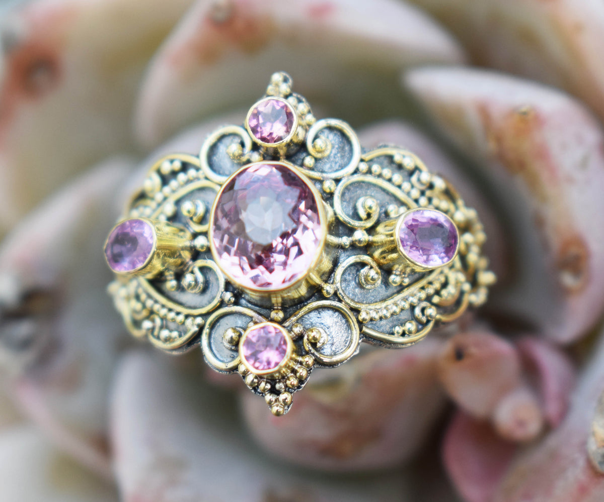 Anillo Kerala Malayan Garnet