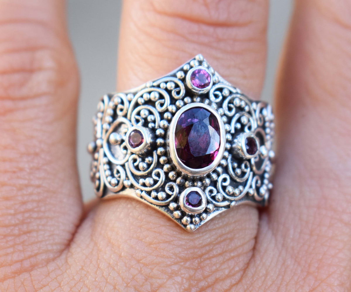 Anillo Peace Rodolita