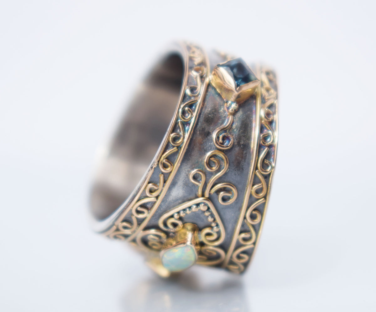 Anillo Las Mil y Una Noches Turmalina Verde