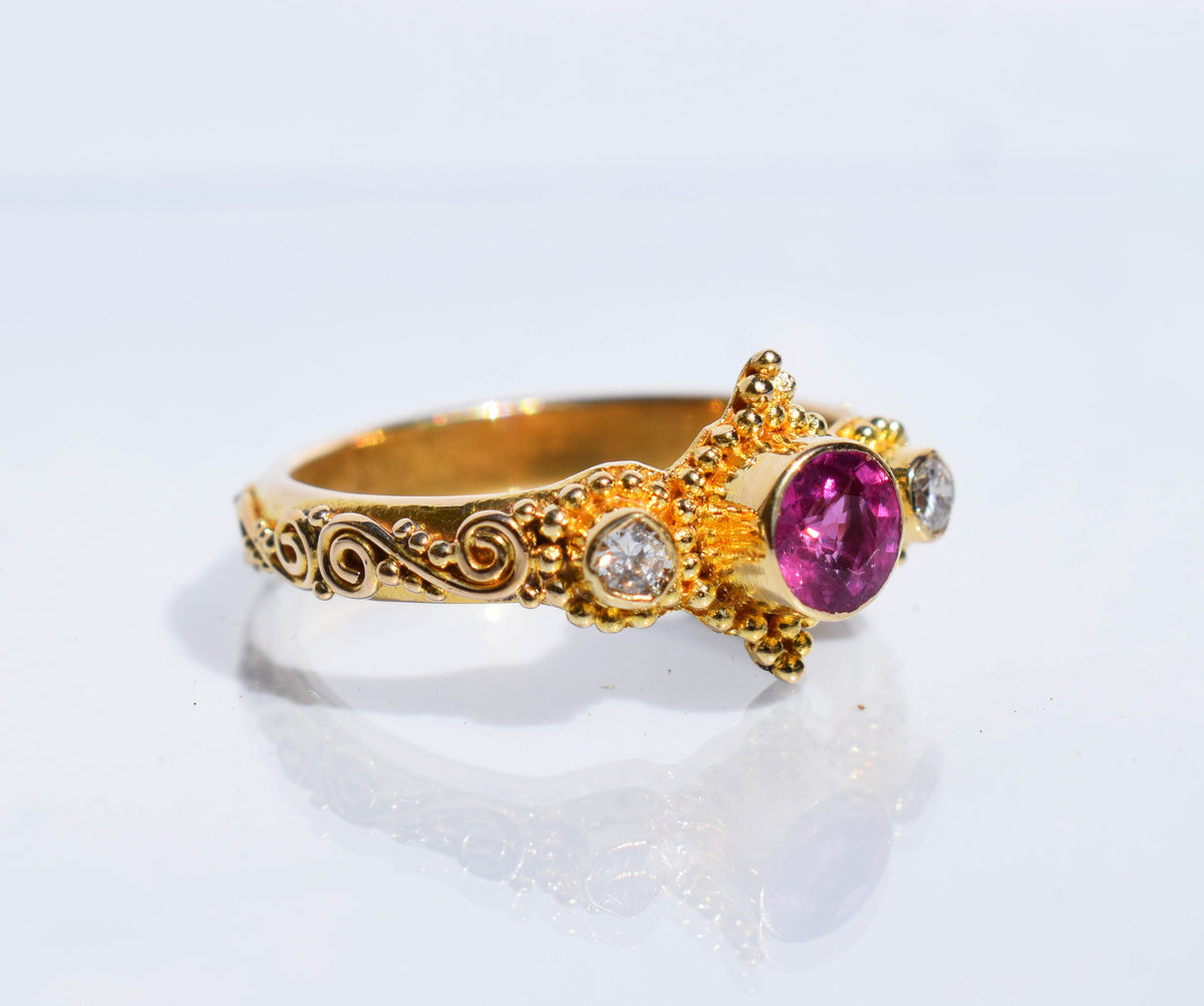 Anillo Roma Gold  Rubí