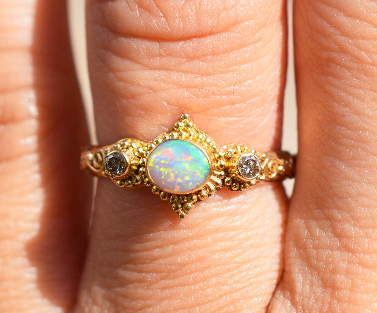 Anillo Roma Gold  Ópalo