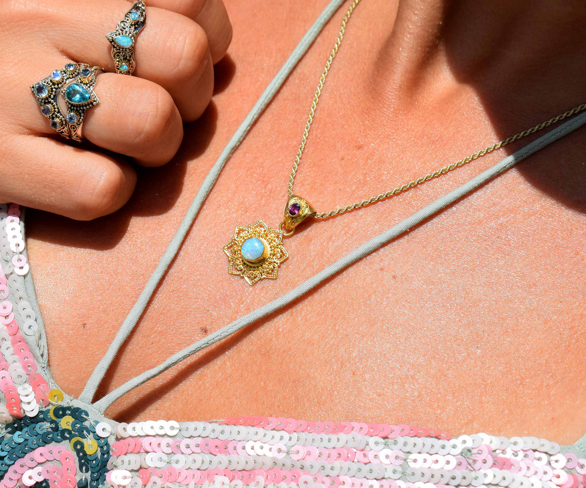 Colgante Mandala Opalo