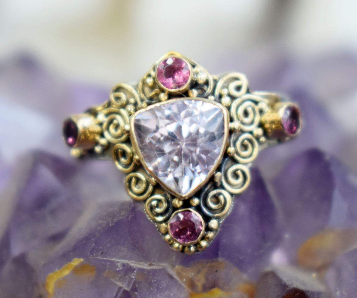 Anillo Totem Kunzita