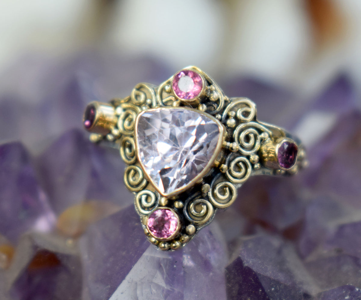 Anillo Totem Kunzita