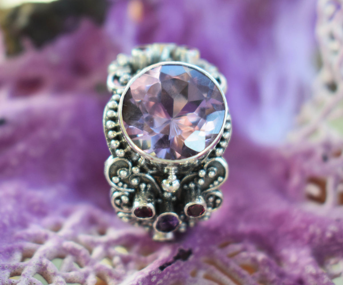 Anillo Sultan Amatista Edición Silver