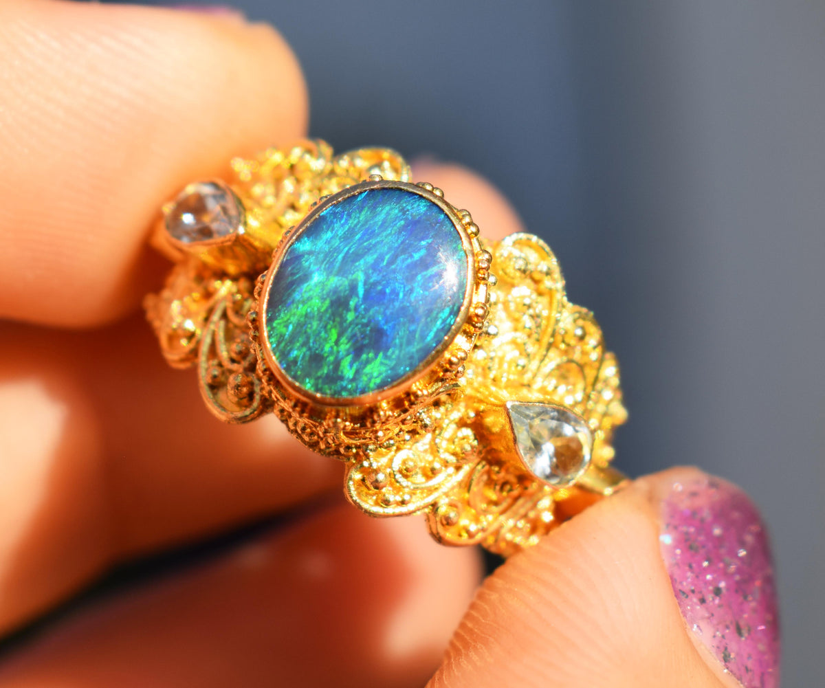 Anillo gold Antara Ópalo