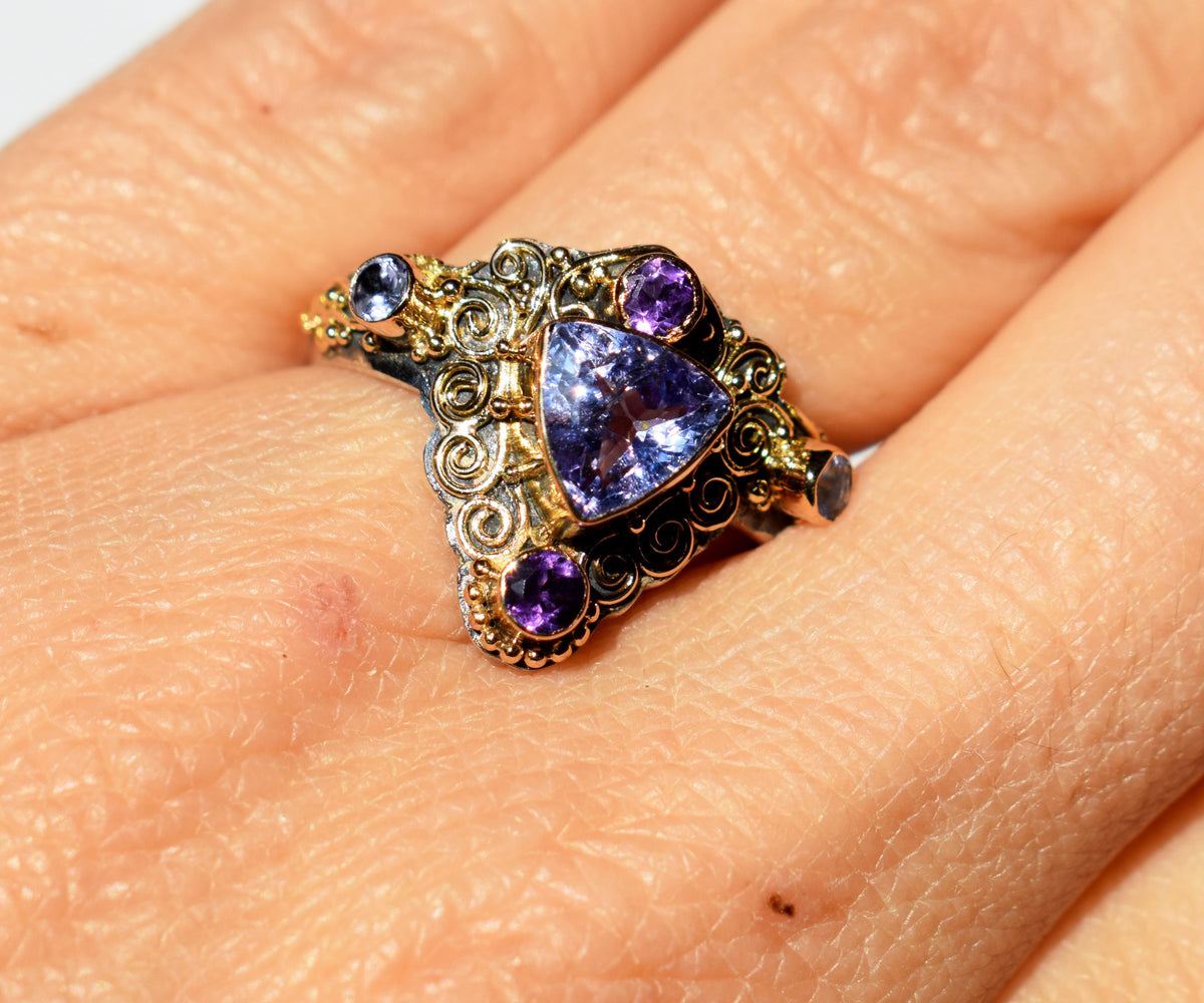 Anillo Totem Tanzanita