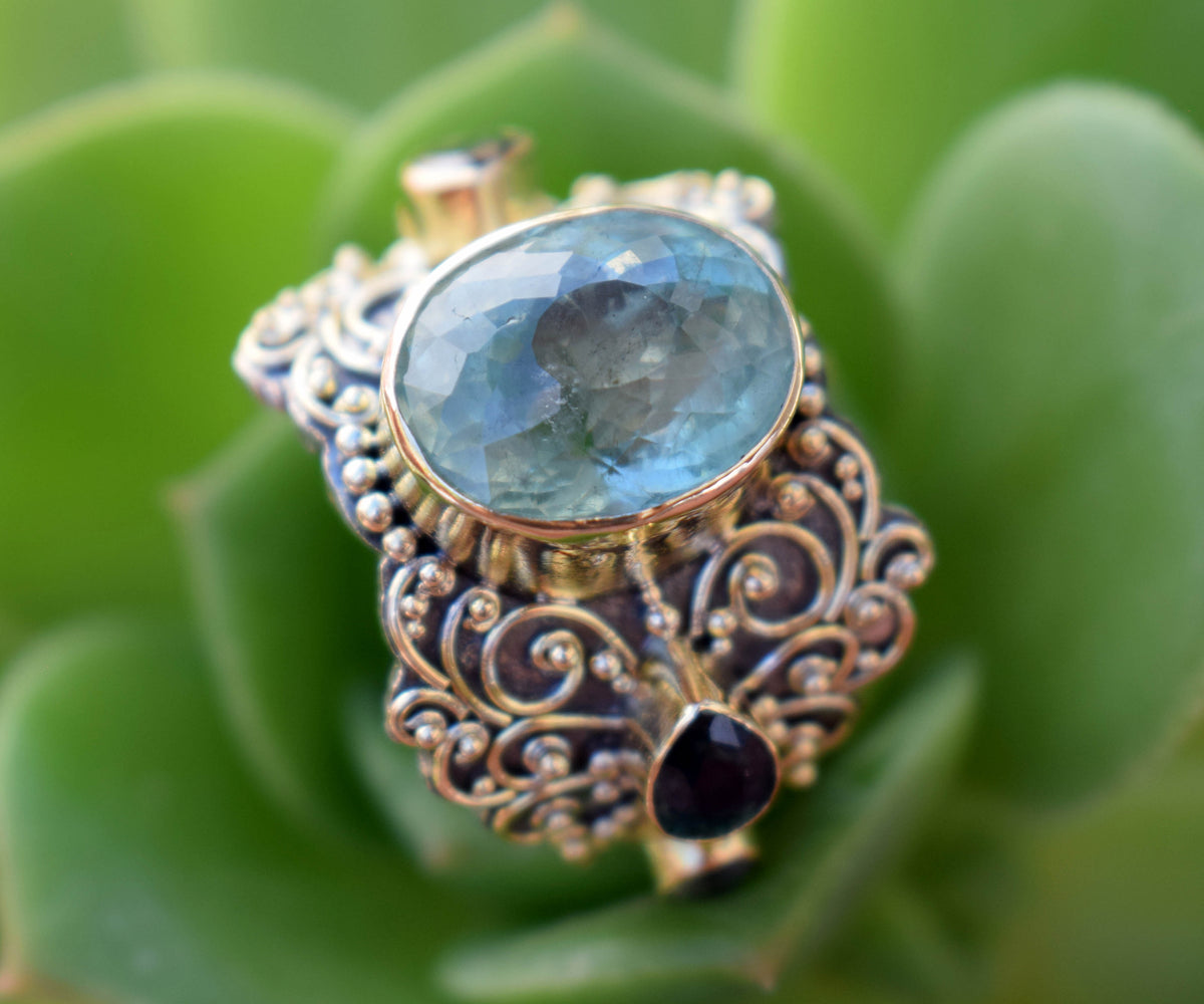 Anillo Atma Aguamarina