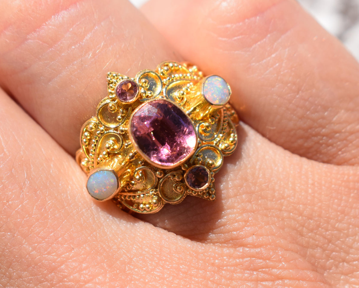 Anillo Kerala Turmalina