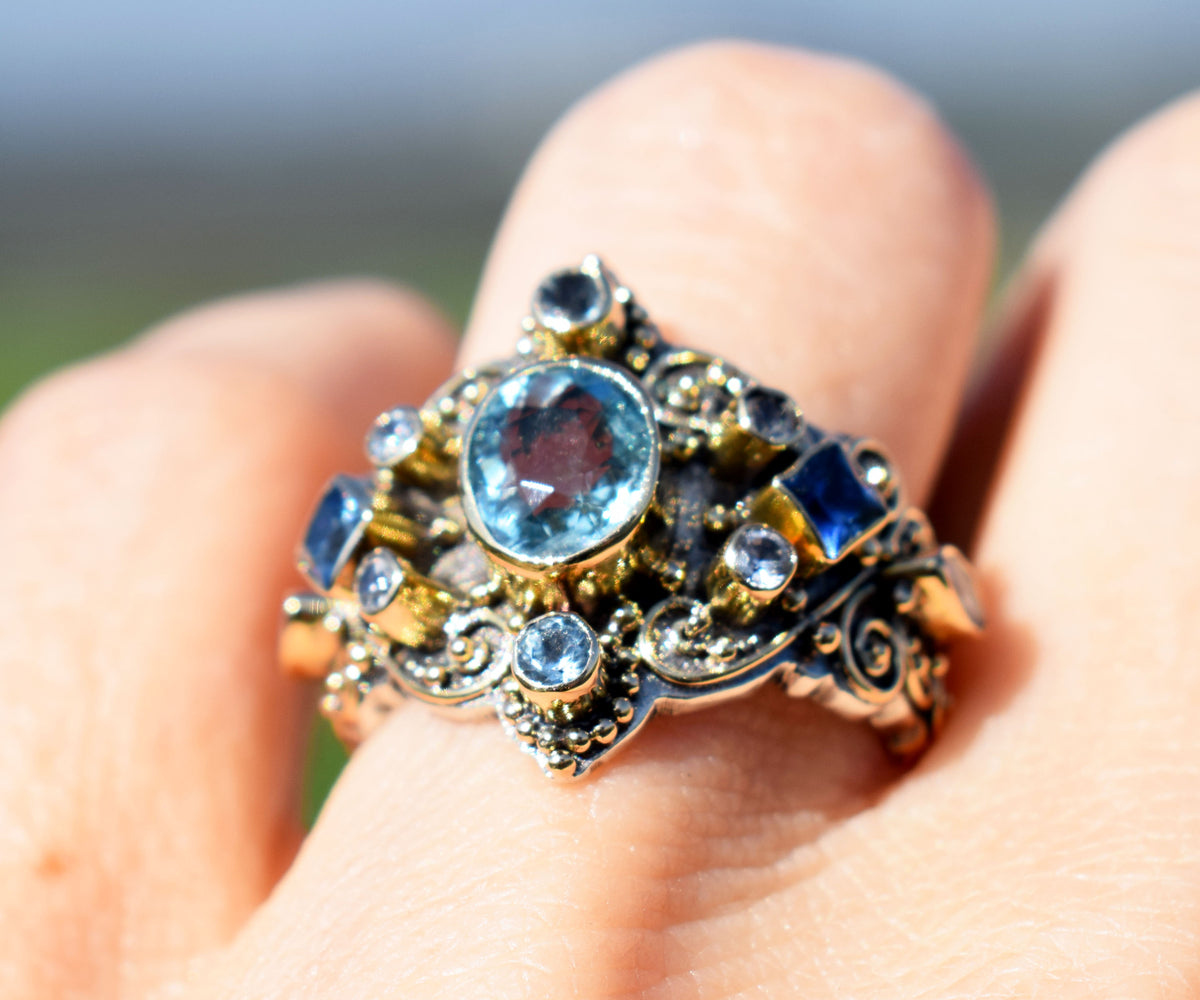 Anillo Arabic Dream Aguamarina