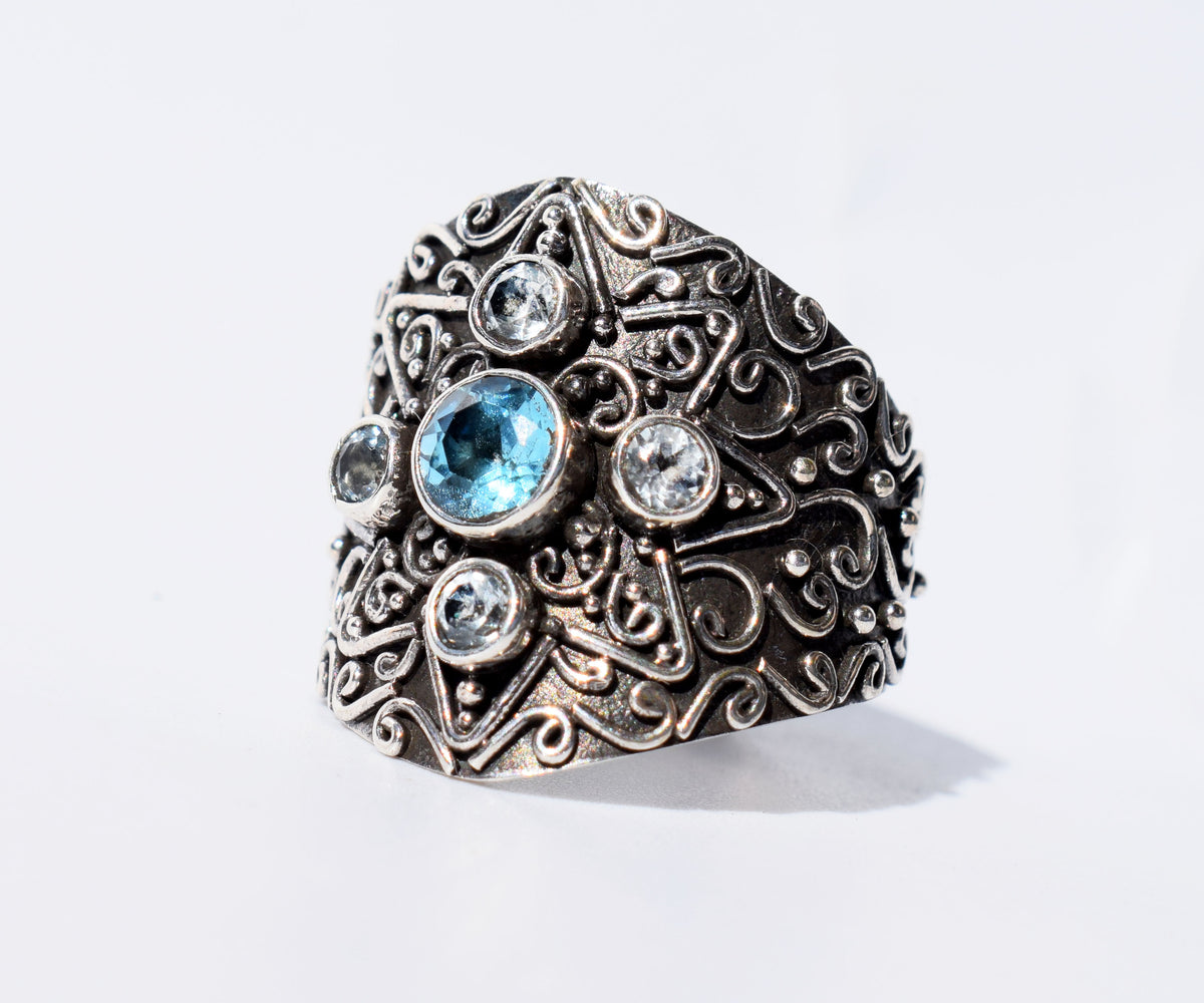 Anillo Venus Topacios