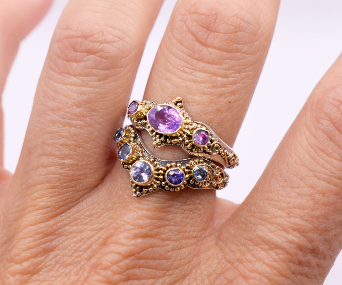 Anillo Roma Zafiro rosado