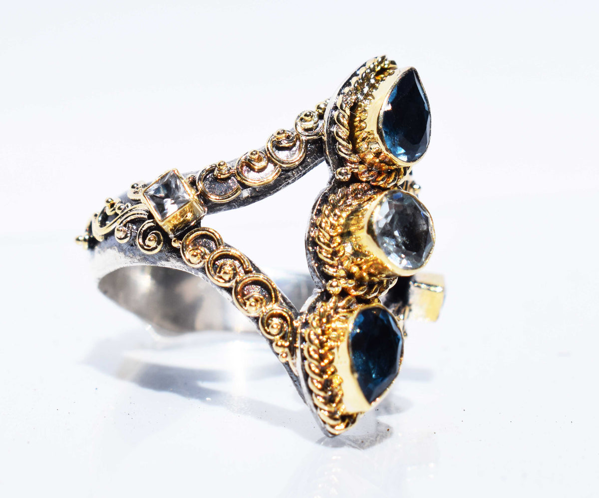 Anillo Tribu Aguamarina