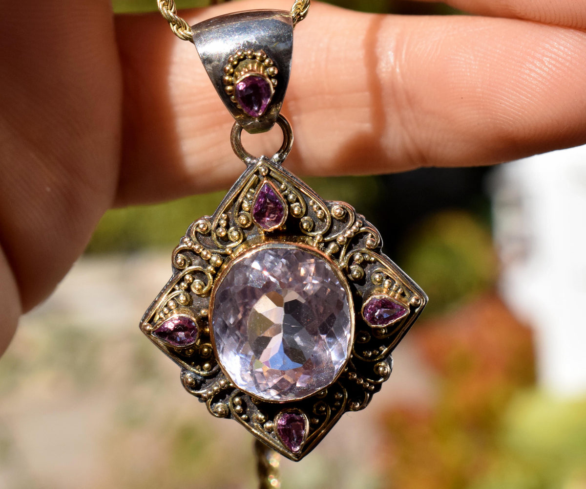 Colgante Brujula Kunzita