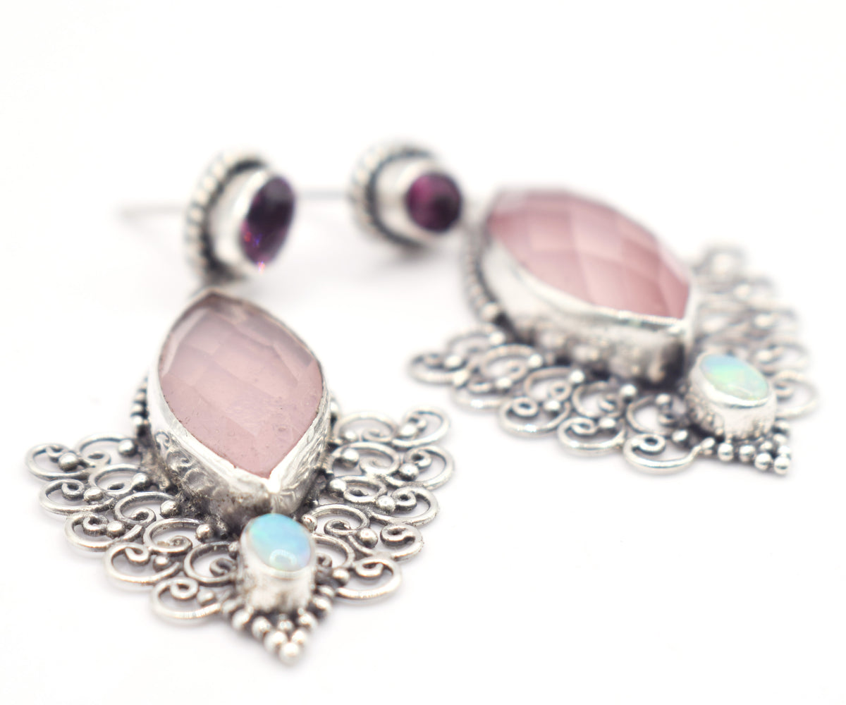 Aros Edén Cuarzo Rosado