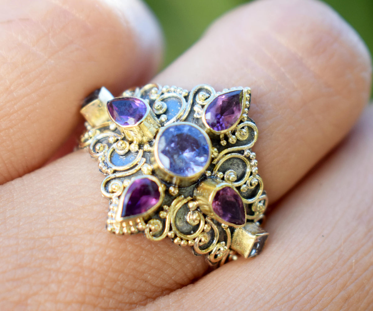 Anillo Goa Tanzanita