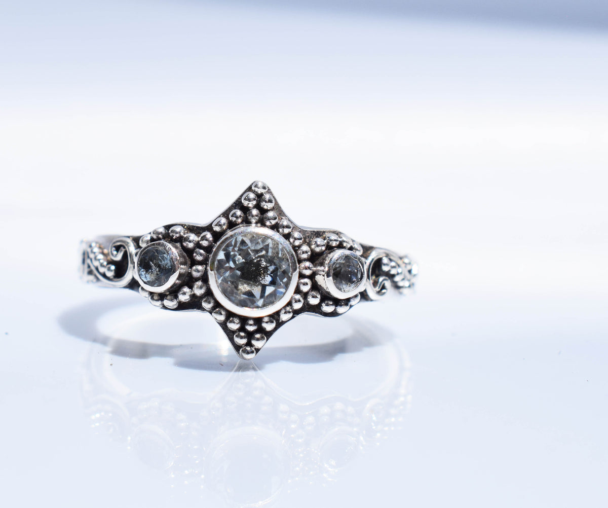 Anillo Roma Aguamarinas