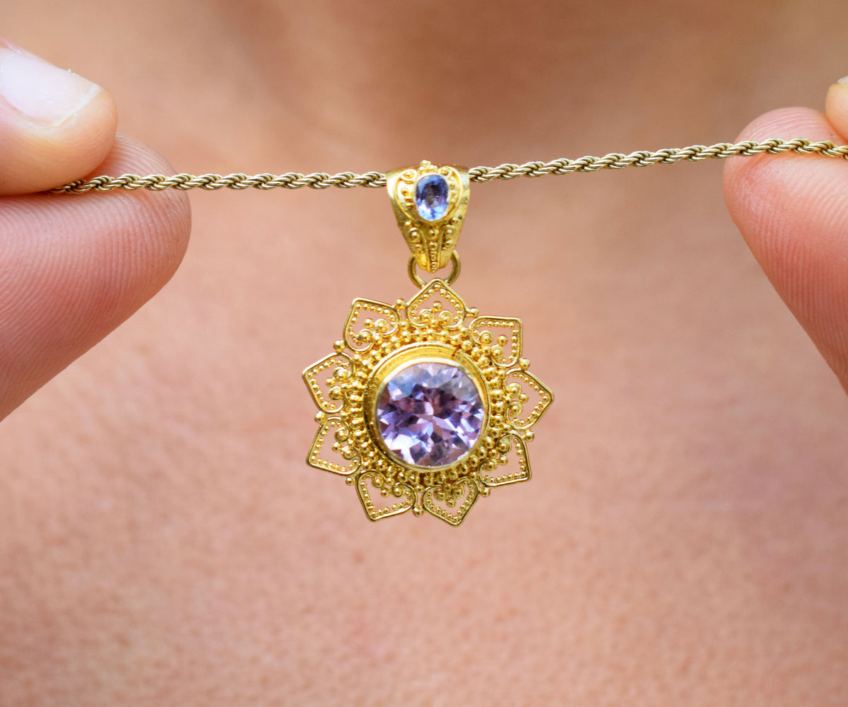 Colgante Mandala Kunzita