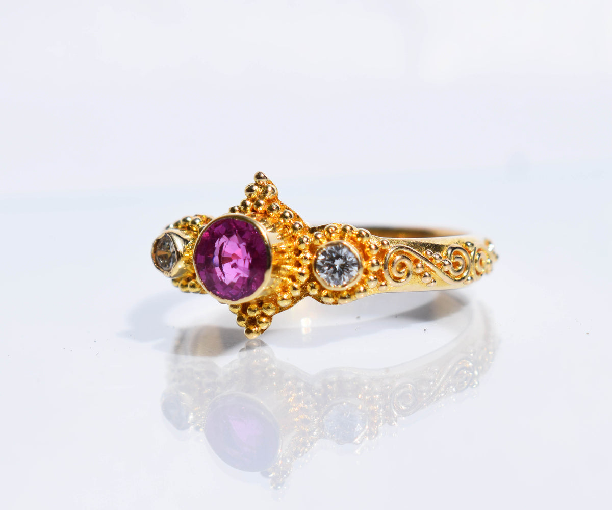 Anillo Roma Gold  Rubí